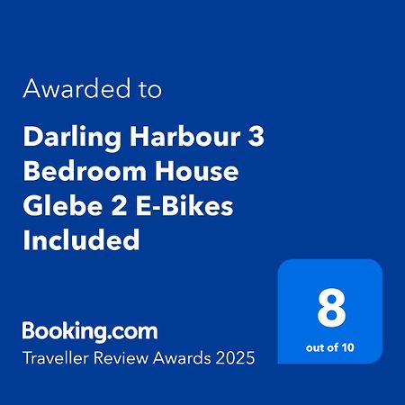 Darling Harbour 3 Bedroom House Glebe 2 E-Bikes Included Sydney Esterno foto